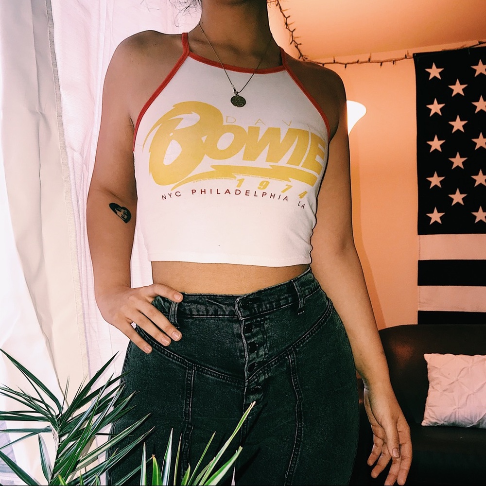 David Bowie Crop Top